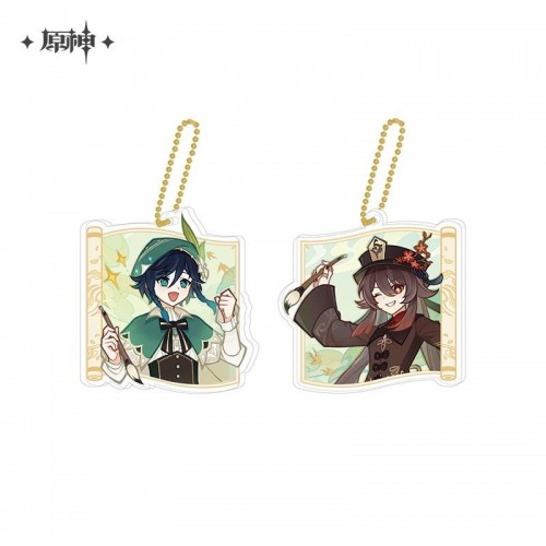 Merchandise | Genshin Impact | Mondstadt - Venti | Ornaments and Decorations | Acrylic Keychain | Tunes of the Stagnant Oasis Theme Series Acrylic Keychain - Venti Version