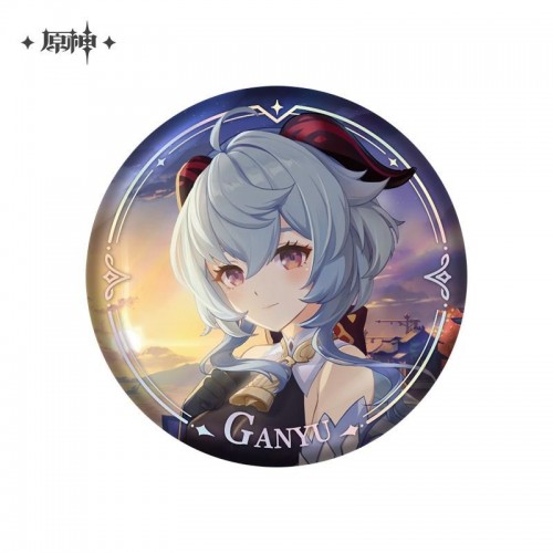 Peripheral | Genshin Impact | Ganyu | Pendant Ornaments | Metal Badge | Character PV Series Badge - Ganyu