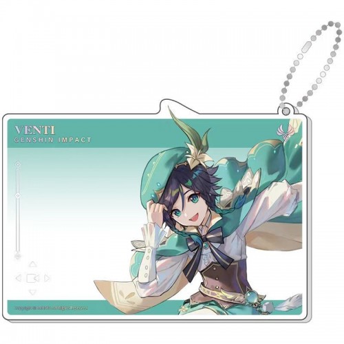 Peripheral | Genshin Impact | Venti | Pendant Ornaments | Acrylic Pendant | Anniversary Celebration Series Acrylic Group Photo Card - 1st Anniversary Venti Version