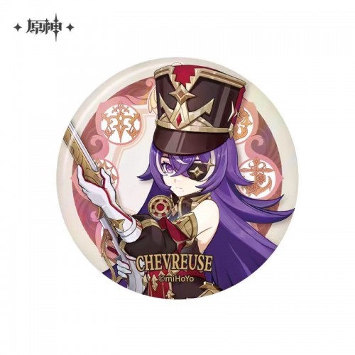 Peripherals | Genshin Impact | Fontaine - Chevreuse | Pendants and Ornaments | Captain Metal | Fontaine Theme Series Character badgess -Chevreuse Style