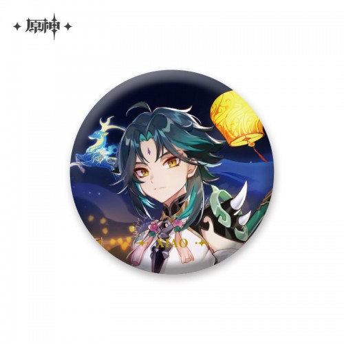 Peripherals|Genshin Impact|Sangonomiya Kokomi|Pendant Ornaments|Metal Badges|Genshin Impact Theme Series Character Tinplate badges-Sangonomiya Kokomi Model