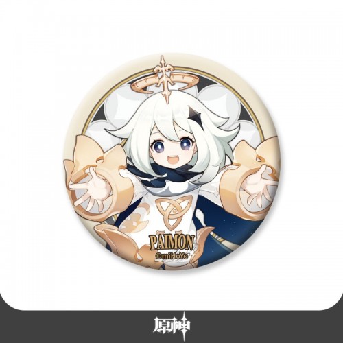 Peripherals|Genshin Impact|Paimon|Pendant Ornaments|Metal Badges| Theme Series Character Paimon Style