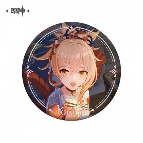 Peripheral | Genshin Impact | Yoimiya | Pendant Ornaments | Metal Badge | Character PV Series Badge - Yoimiya