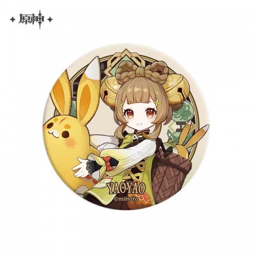 Peripherals|Genshin Impact|Yaoyao|Pendant Ornaments|Metal Badges|Liyue  Theme Series Character Tinplate badges-Yaoyao Model