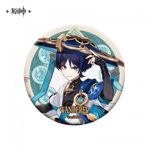 Peripherals|Genshin Impact|Semuru-Wanderer|Pendant Ornaments|Metal Badges|Semuru Theme Series Character badgess-Wanderer Style